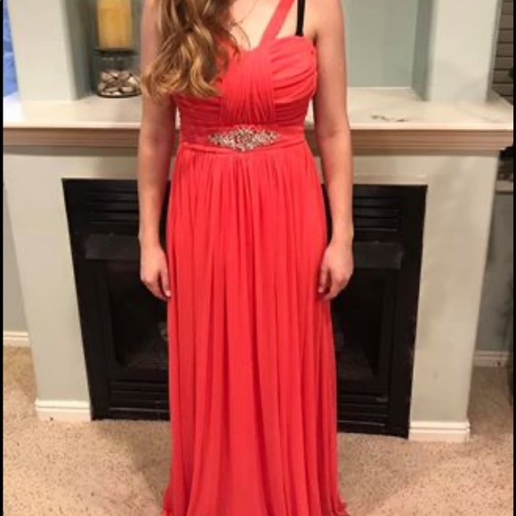 salmon color prom dresses